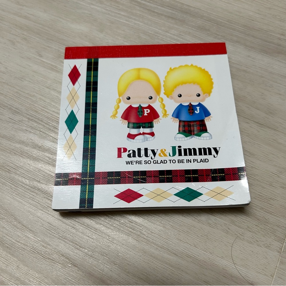 Patty‎ & Jimmy Sanrio Vintage 1998 Notepad